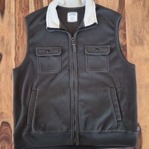 IZOD Luxury Sport Vintage Fleece Zip Up Vest